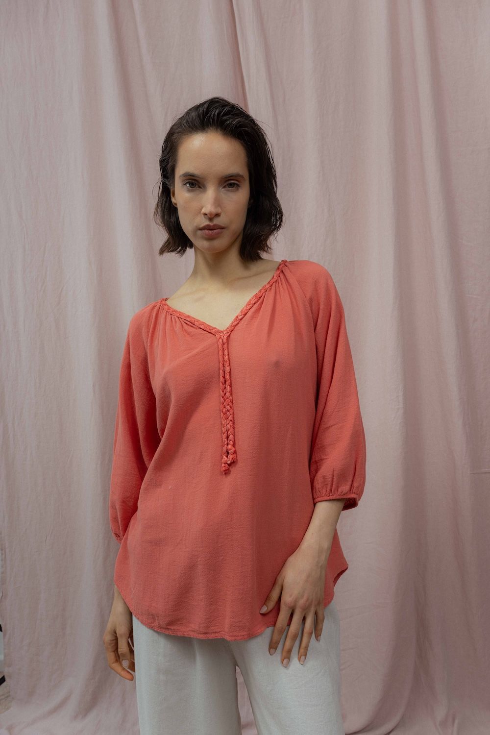 BLUSA ROMA rojo talle único