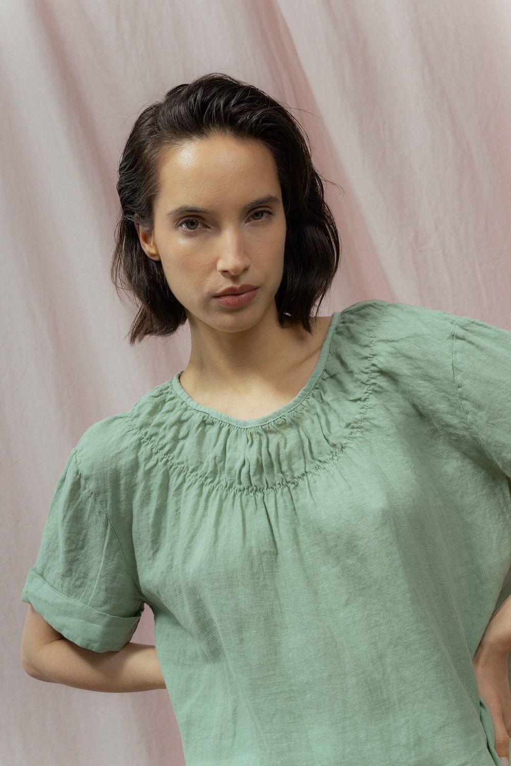 BLUSA DALI verde talle único