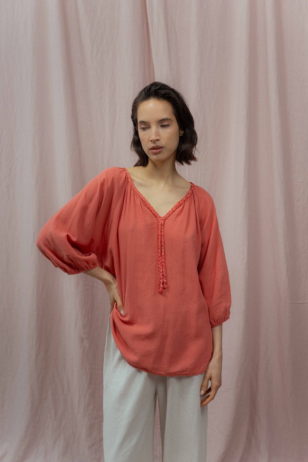 BLUSA ROMA rojo talle único